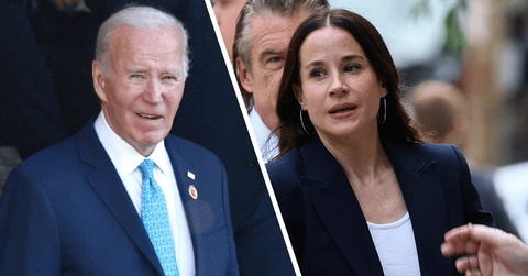 Composite photo of Joe Biden and Ashley Biden.