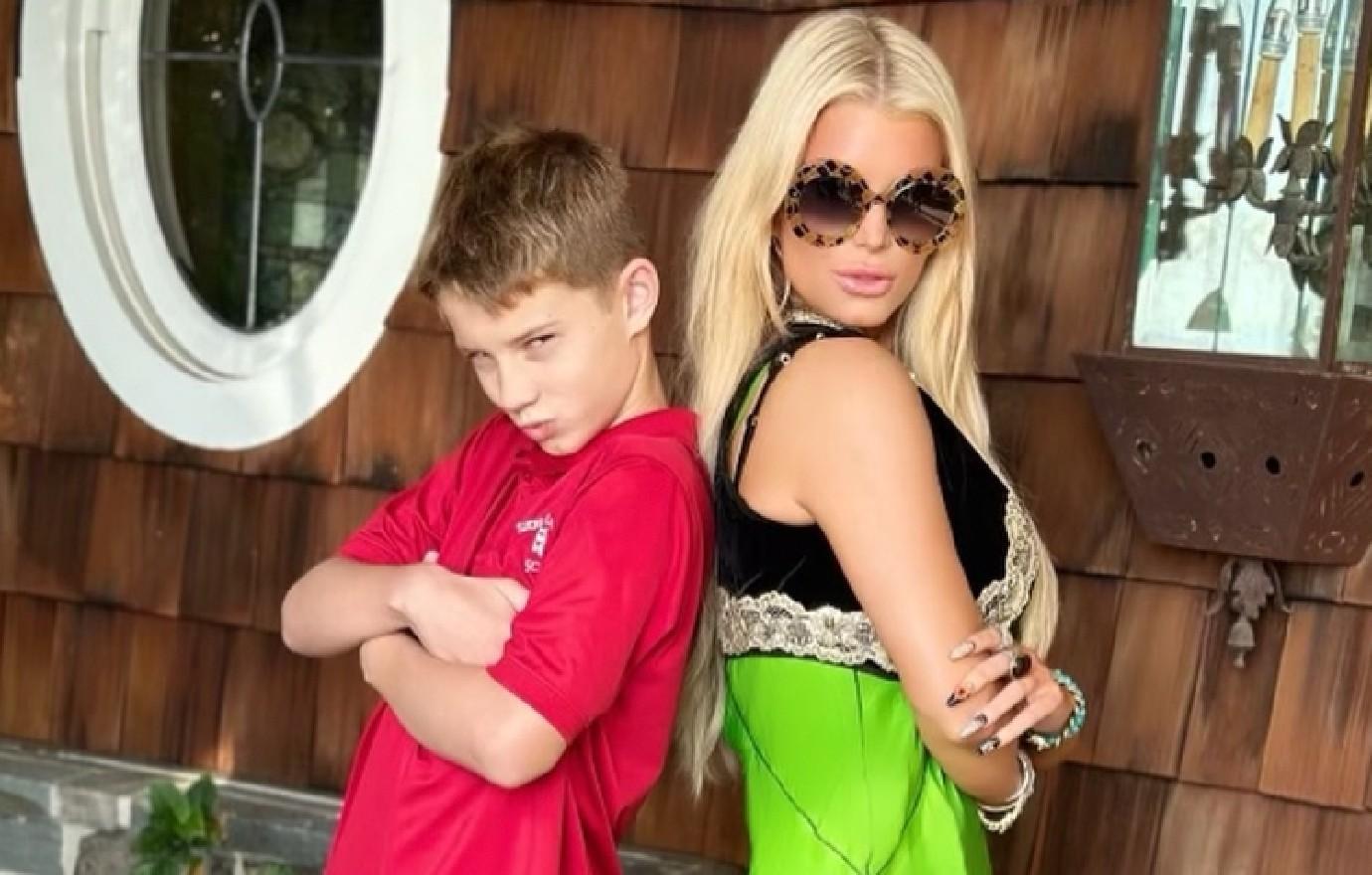 very proud jessica simpson shares rare photos all  kids sweet post