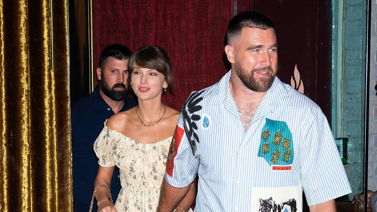Image of Taylor Swift and Travis Kelce.