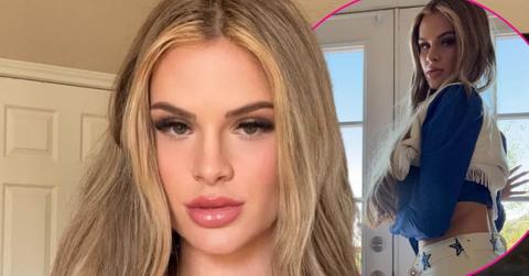 Cynthia Jade dresses up like a Cowboys' Cheerleader.