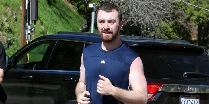 Sam smith extremely thin jogging hero