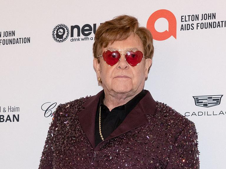 Elton John, 76, Hospitalized After Falling In His Home: Report