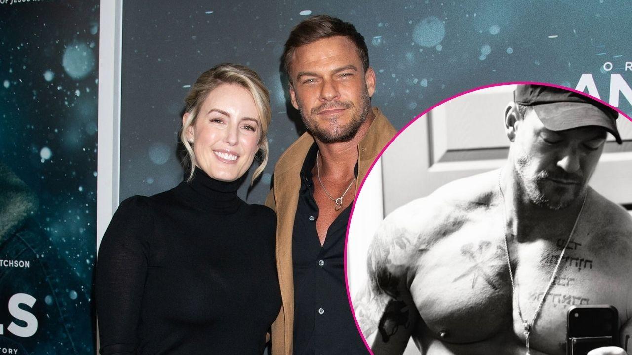 Photo of Alan Ritchson poses shirtless post-divorce.