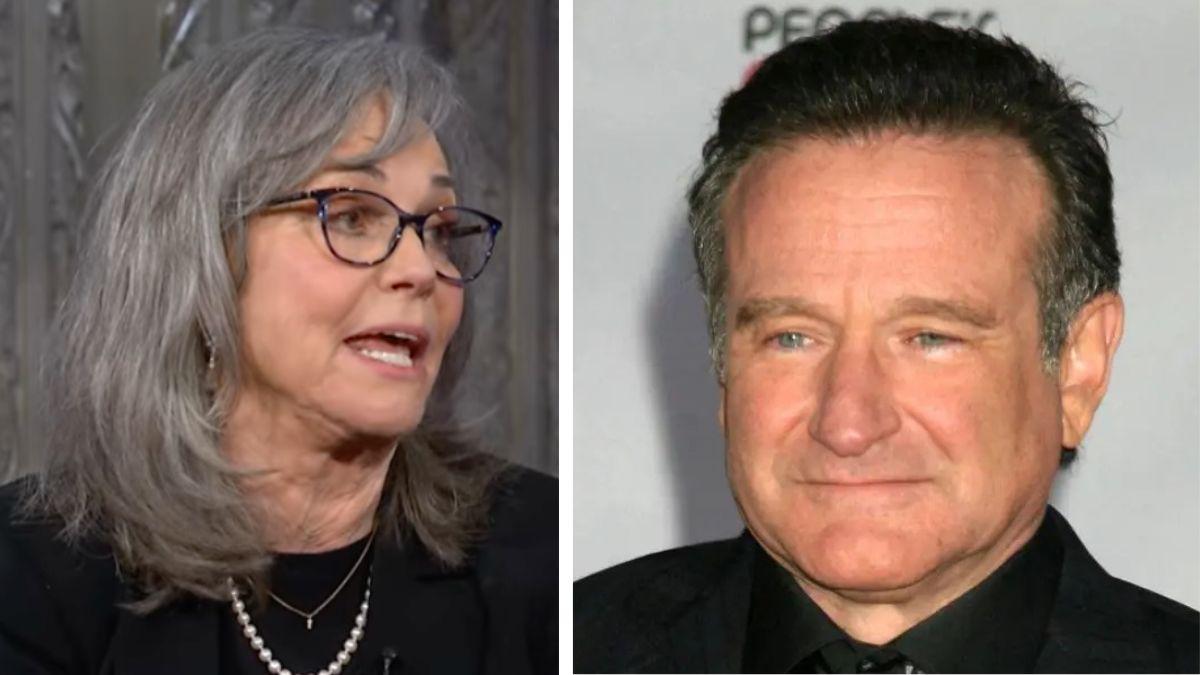 Split photo of Sally Field and Robin Williams