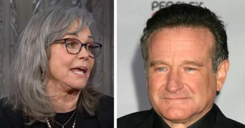 Split photo of Sally Field and Robin Williams