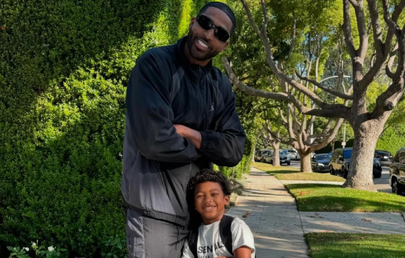 good dad tristan thompson son prince slammed not acknowledging kids