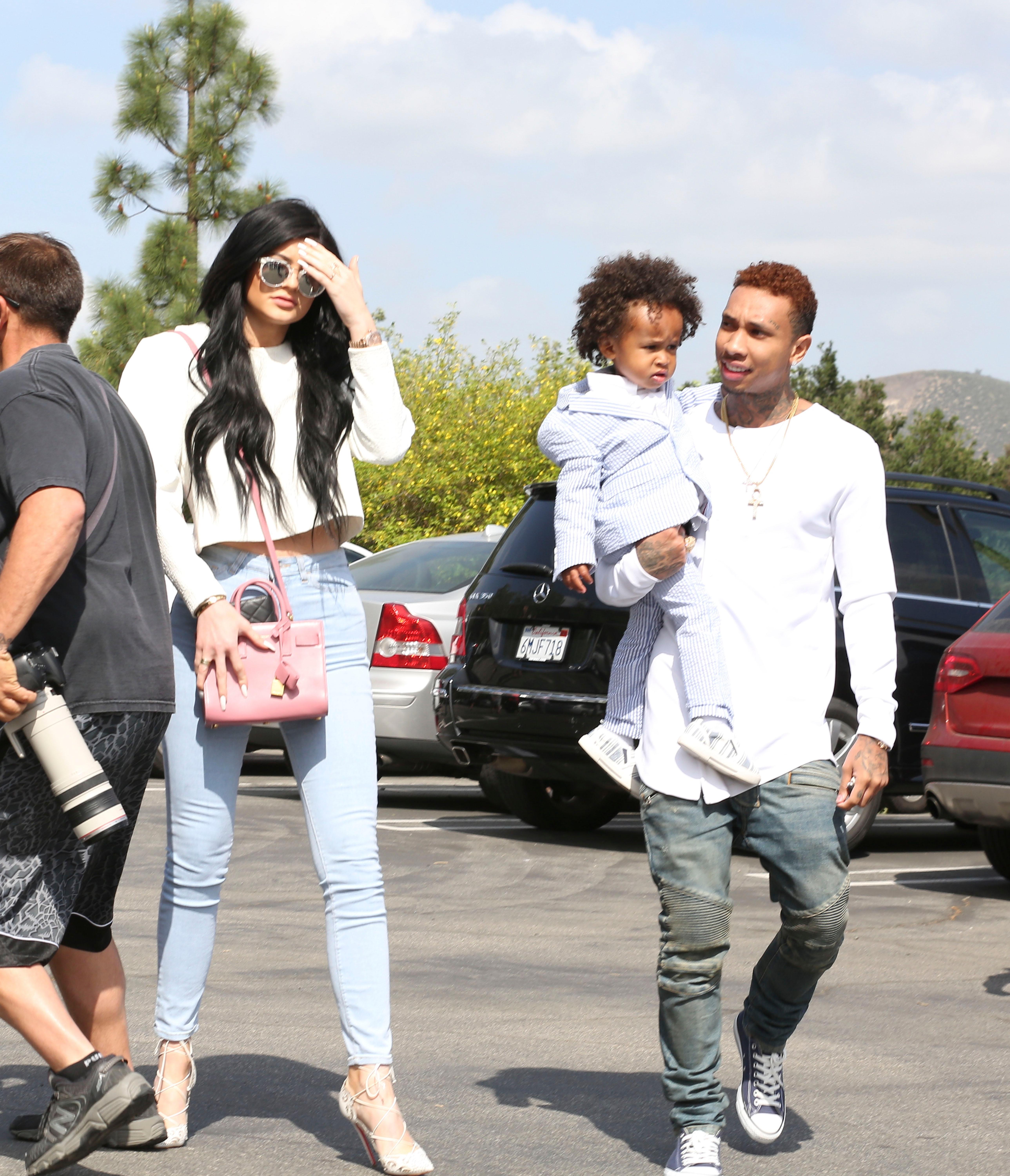 Kim Kardashian and Jenner family attend California Community Church in Agoura Hills, CA