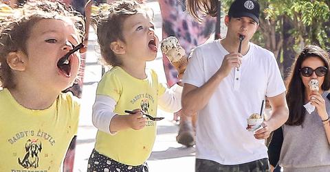 mila kunis ashton kutcher daughter wyatt ice cream