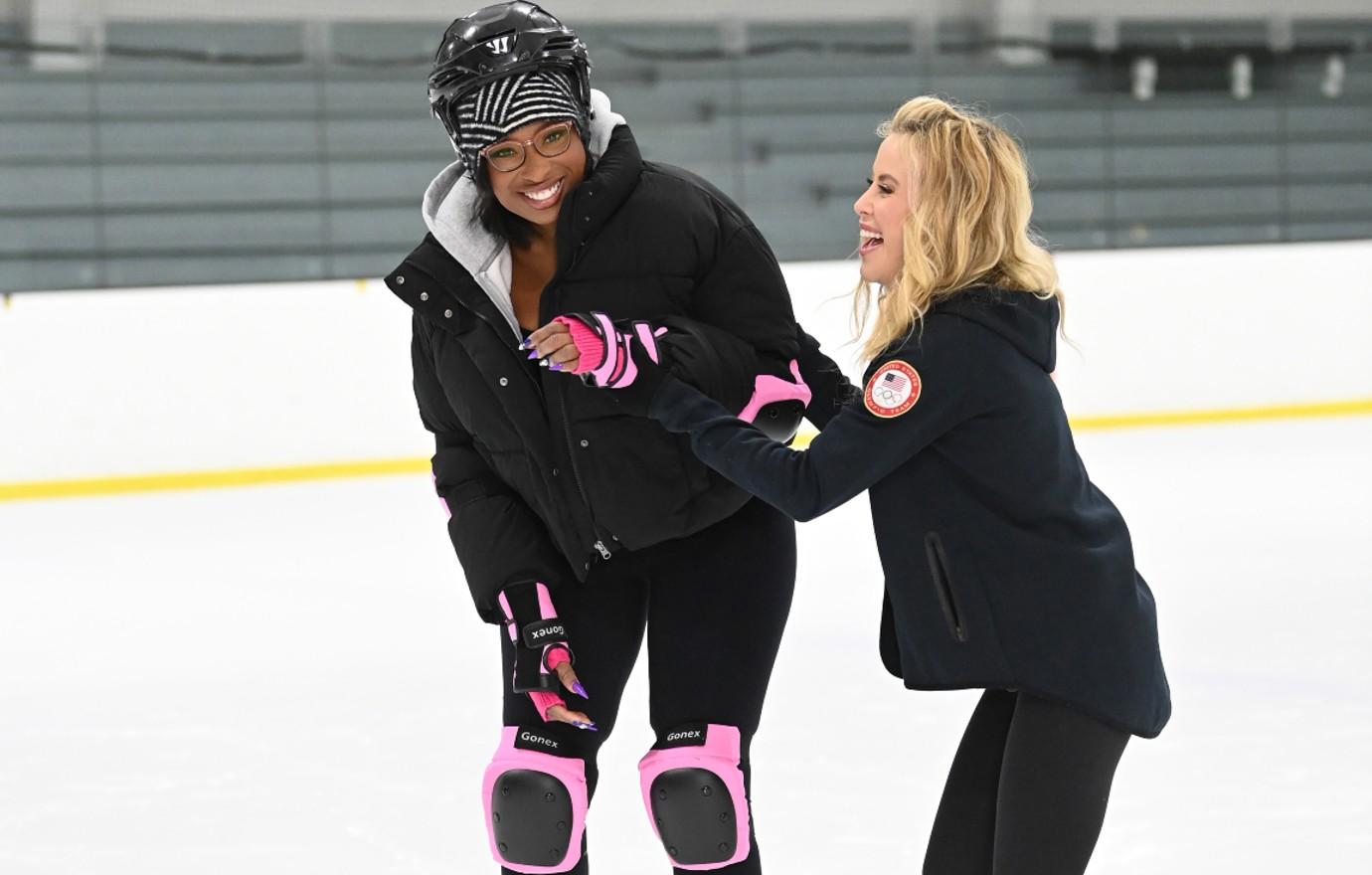 huck tara lipinski and jennifer hudson