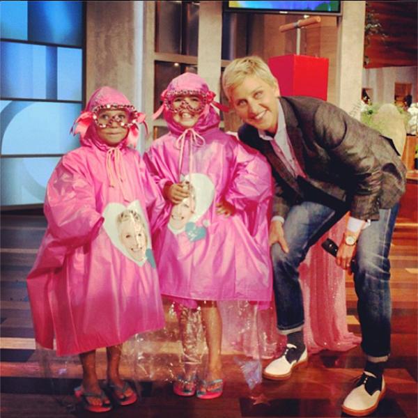 Ellen DeGeneres Rosie and Sophia