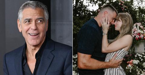 Photo of George Clooney, Travis Kelce and Taylor Swift