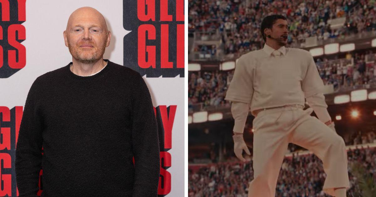 image of Bill Burr reacted to Donald Trump’s Super Bowl comments.