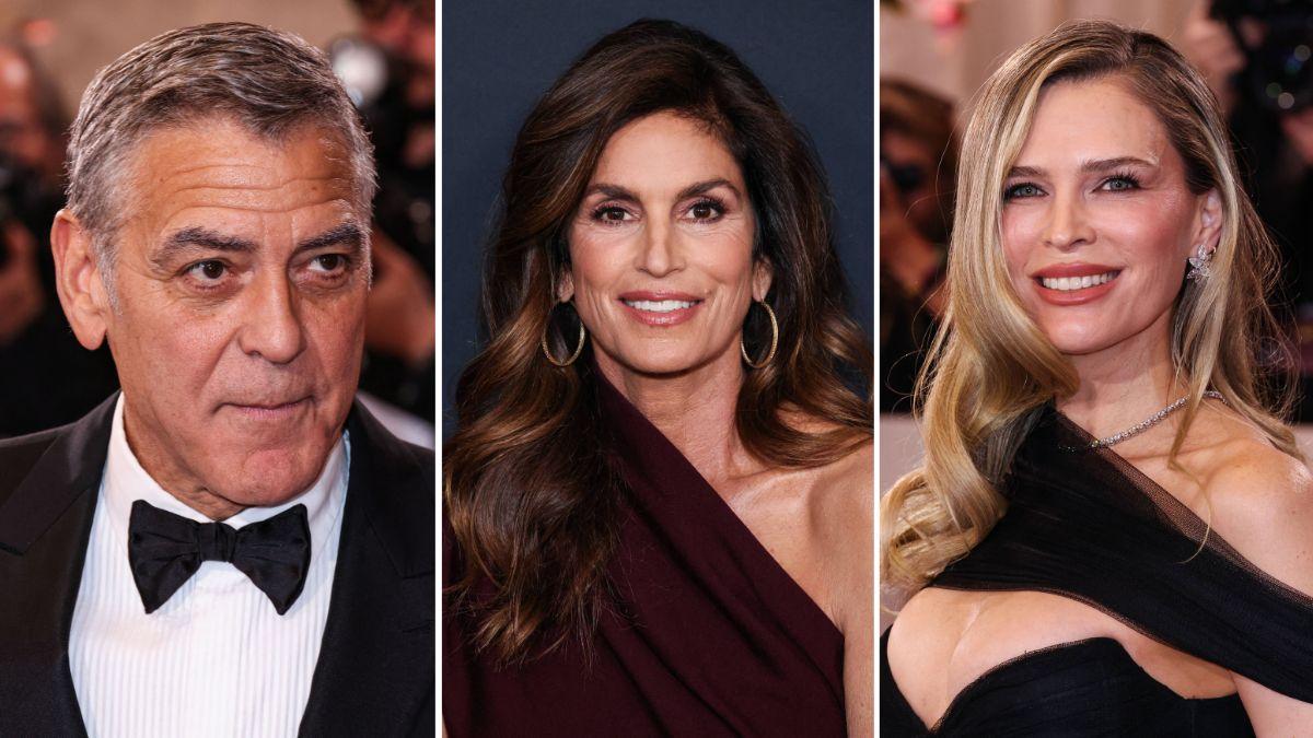 Photo of George Clooney, Cindy Crawford and Sara Foster