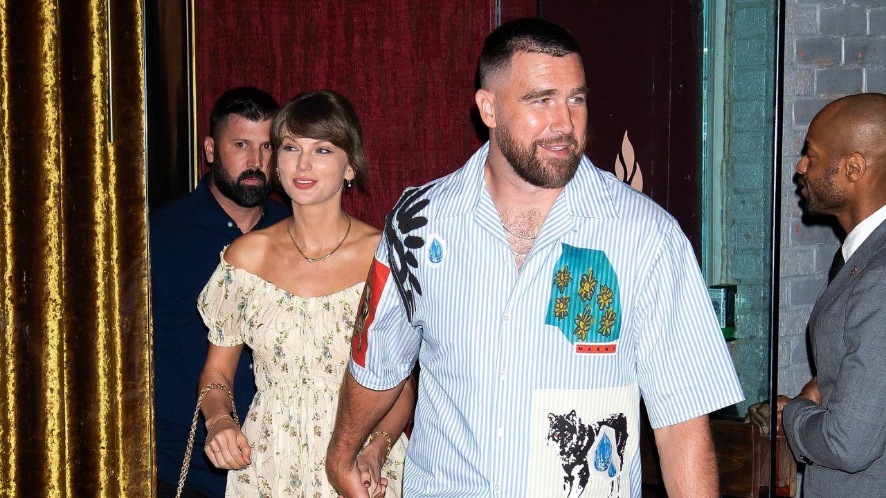 Image of Taylor Swift and Travis Kelce.