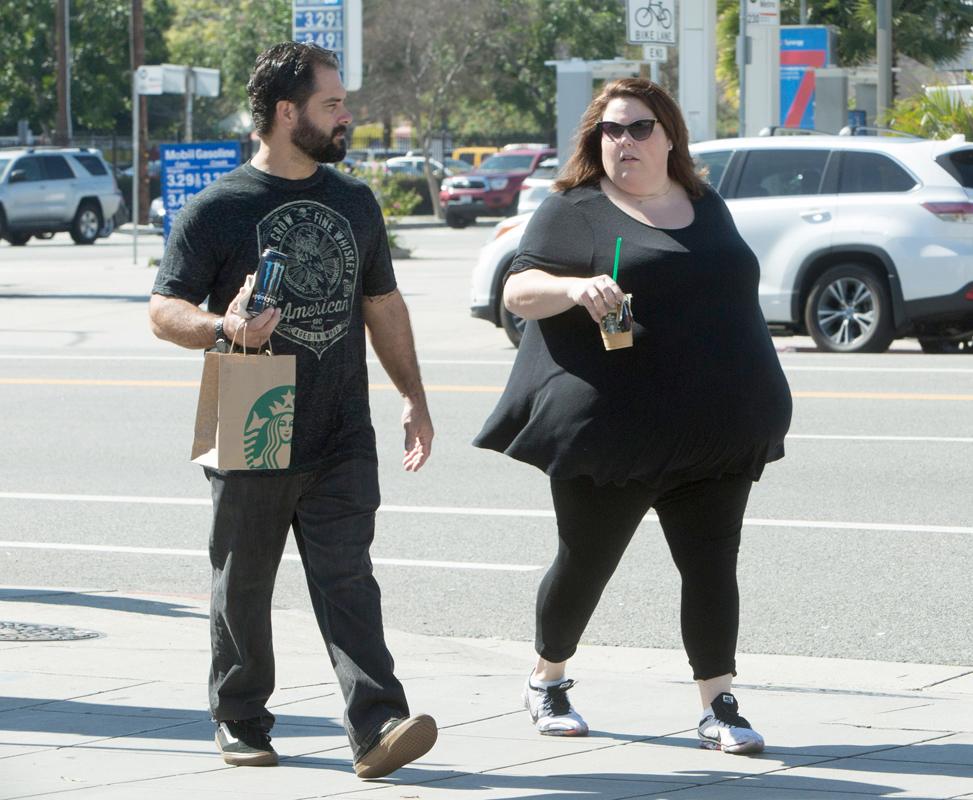 Exclusive&#8230; Chrissy Metz Grabs Starbucks With Her Boyfriend On Valentine&#8217;s Day ***NO INTERNET USE W/O PRIOR AGREEMENT &#8211; CALL FOR PRICING***