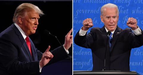 split of Joe Biden & Donald Trump.