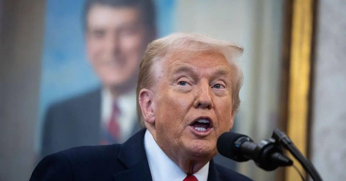 Photo of Donald Trump made bizarre claims about cattle ranchers.