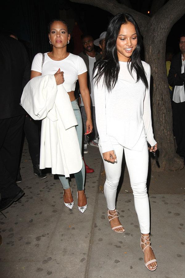 Karreuche tran looks happy partying christina milian 04