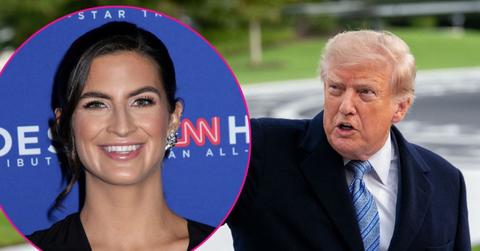 Composite photo of Donald Trump and Kaitlan Collins.