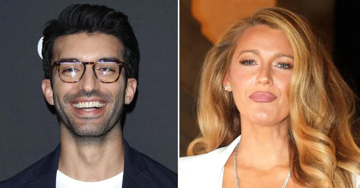 Photo of Justin Baldoni; picture of Blake Lively.