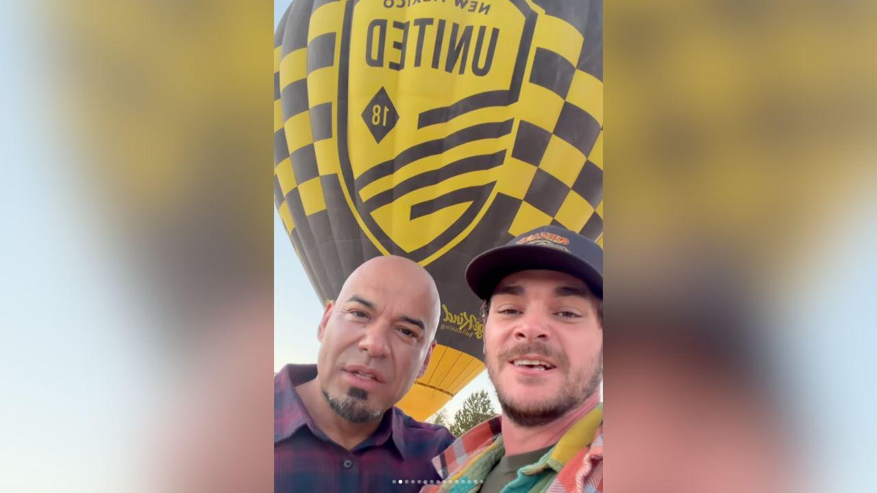 Image of Just days before his death, RJ Mitte reunited with his former costar for a hot air balloon adventure.