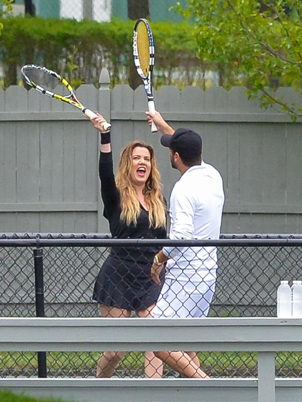 Khloe Kardashian and Scott Disick in the Hamptons