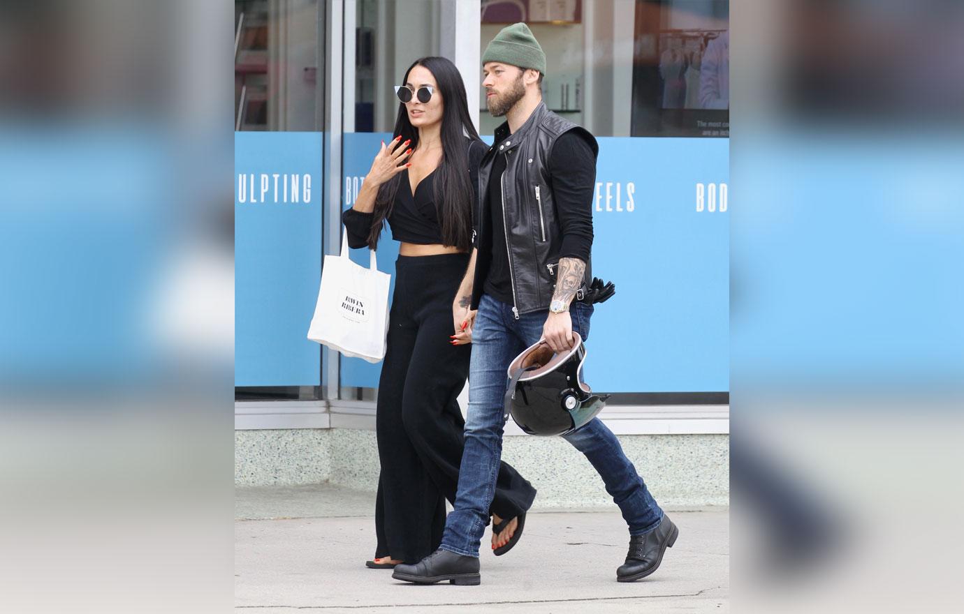 Nikki Bella & Artem Chigvintsev Look Smitten Leaving A Party In LA