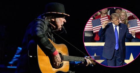 Image of Neil Young and Donald Trump