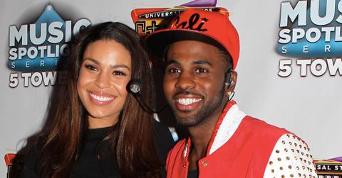 Jordan Sparks and boyfriend Jason Derulo celebrating the debut of his new album “Talk Dirty”