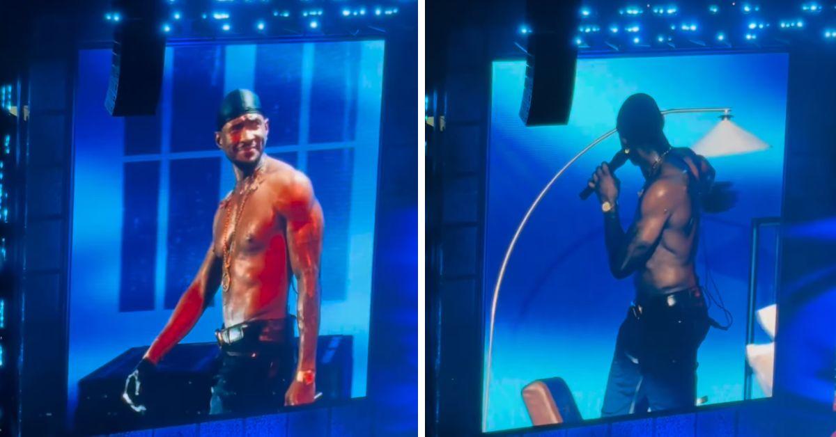 image of The singer acknowledged the awkward moment by telling the audience, ‘I don’t think she wants to be on the stage, huh?’ before having the fan escorted offstage.