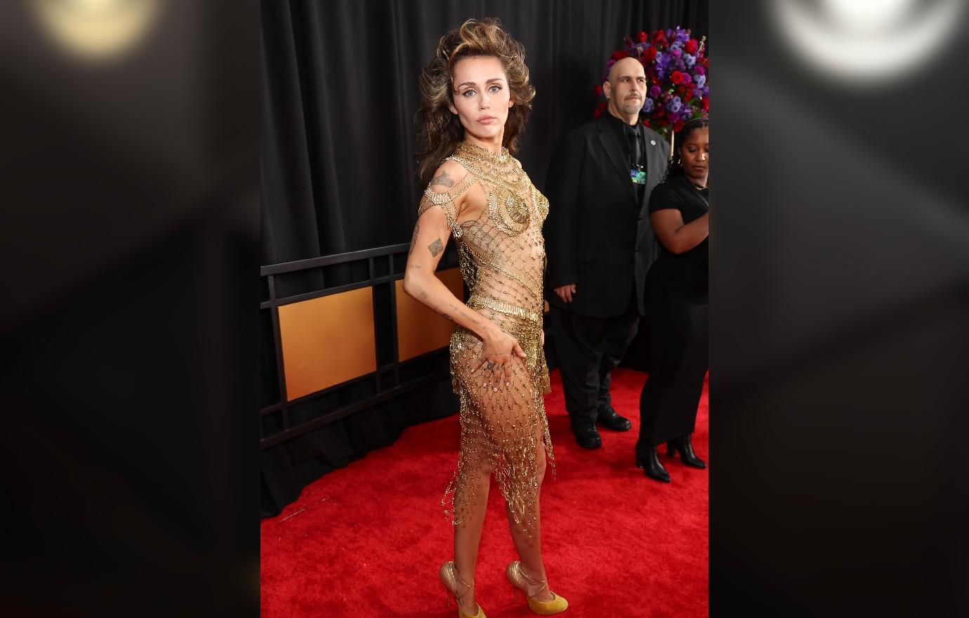Miley Cyrus' Outfit Leaves Fans Divided At 2024 Grammy Awards: Photos