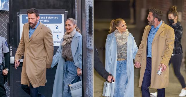 ben affleck and jlo arrive to jimmy kimmel after backlash pp