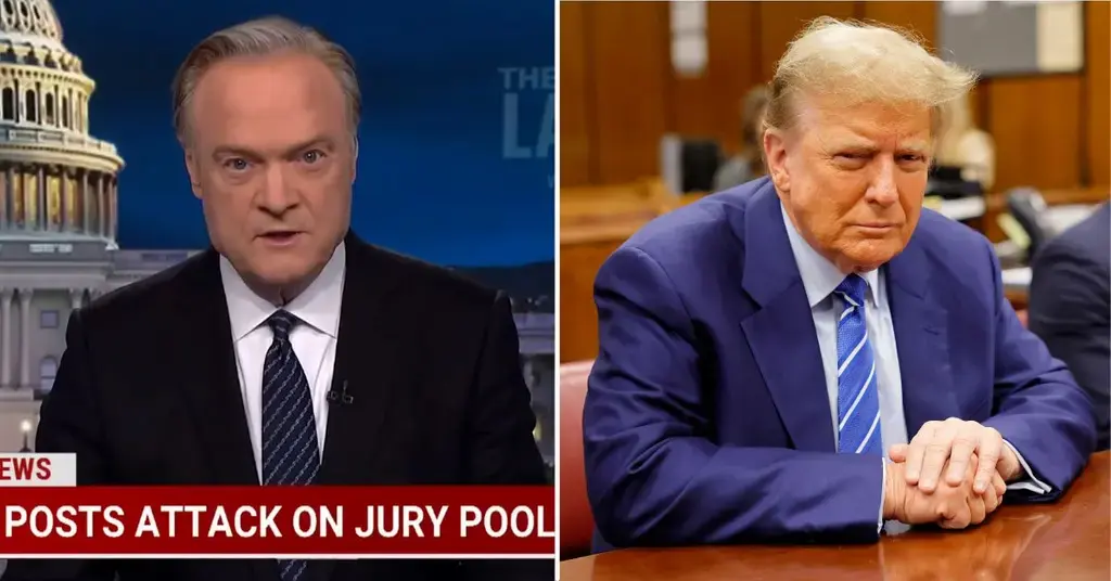 lawrence odonnell donald trump stared down manhattan courthouse