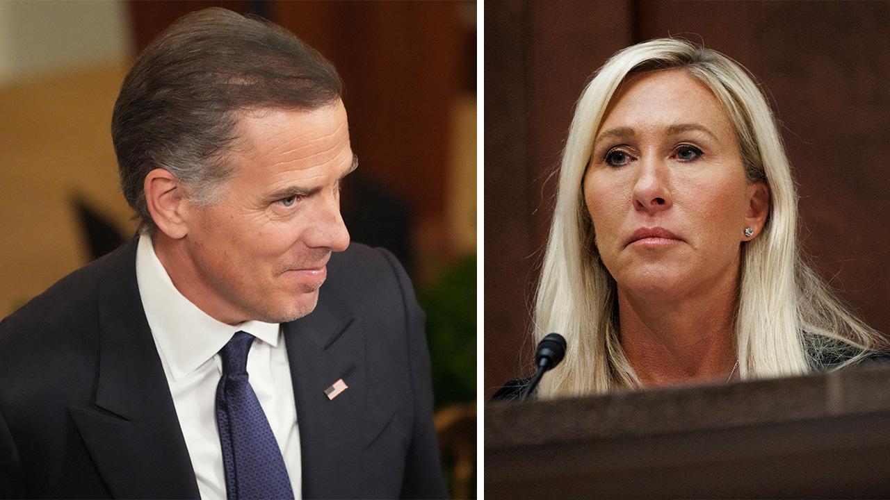 Hunter Biden.Marjorie Taylor Greene