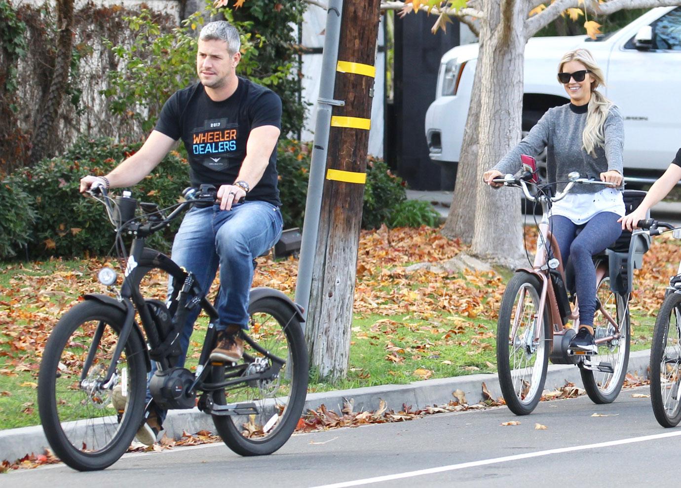 Christina and ant anstead riding bike