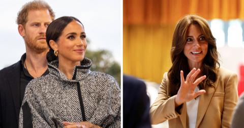 prince harry torn between meghan markle kate middleton cancer battle