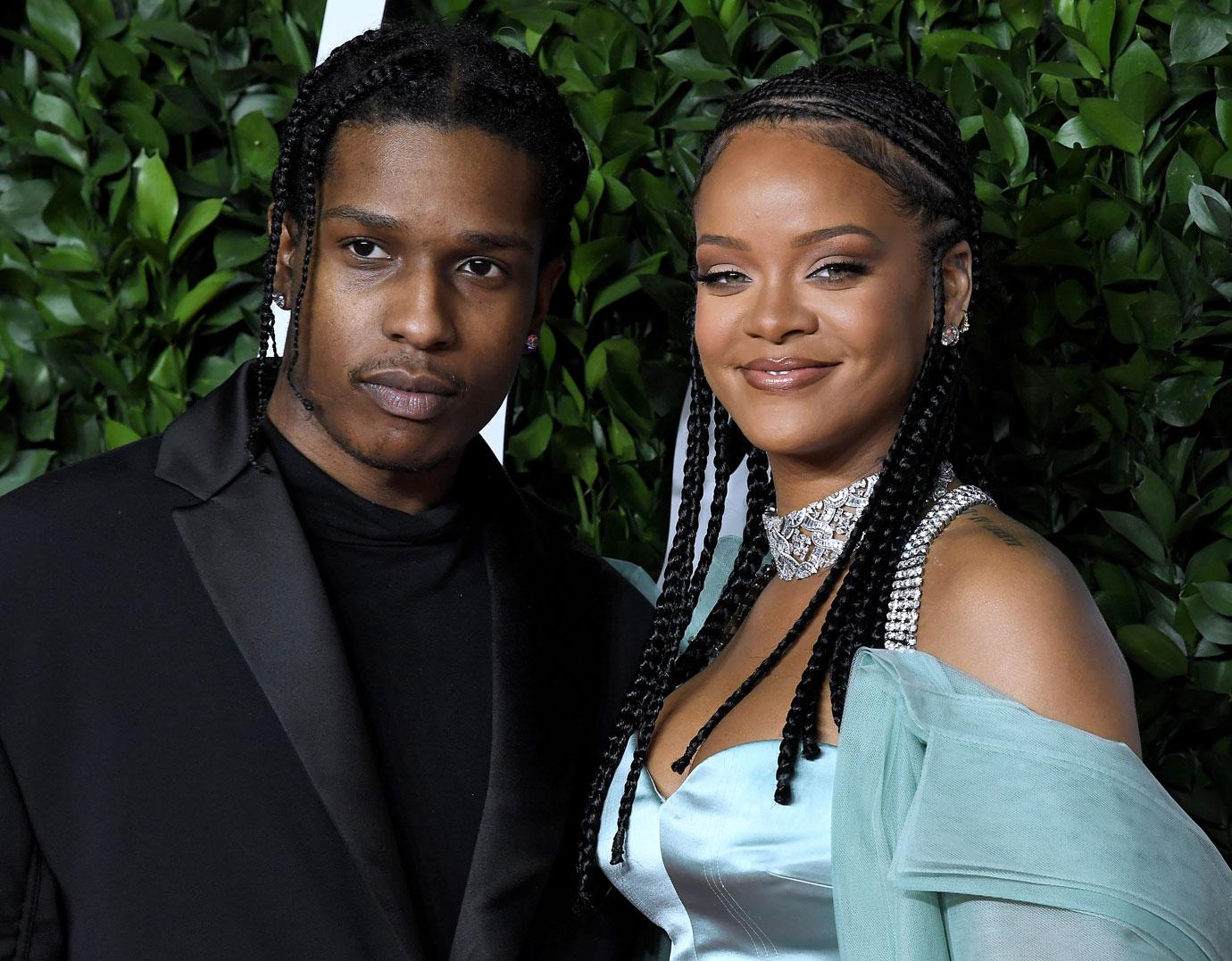 Rihanna And A$AP Rocky On Red Carpet