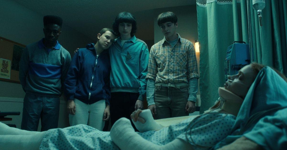 Photo of Caleb McLaughlin, Millie Bobby Brown, Finn Wolfhard, Noah Schnapp and Sadie Sink