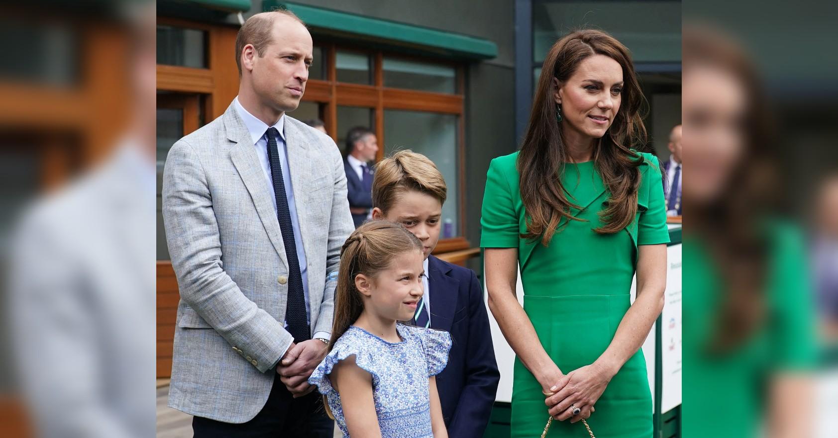 kate middleton attends wimbleton princess charlotte