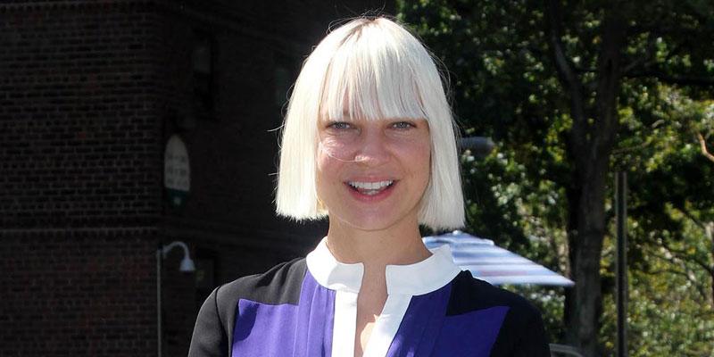 Sia Furler With Platinum Blonde hair