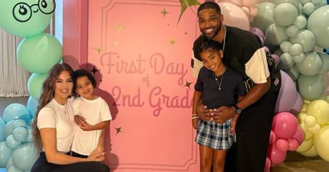 Photo of Khloé Kardashian, Tristan Thompson and their kids