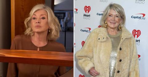 Two photos of Martha Stewart