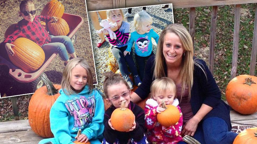 Teen mom kids pumpkin picking 9