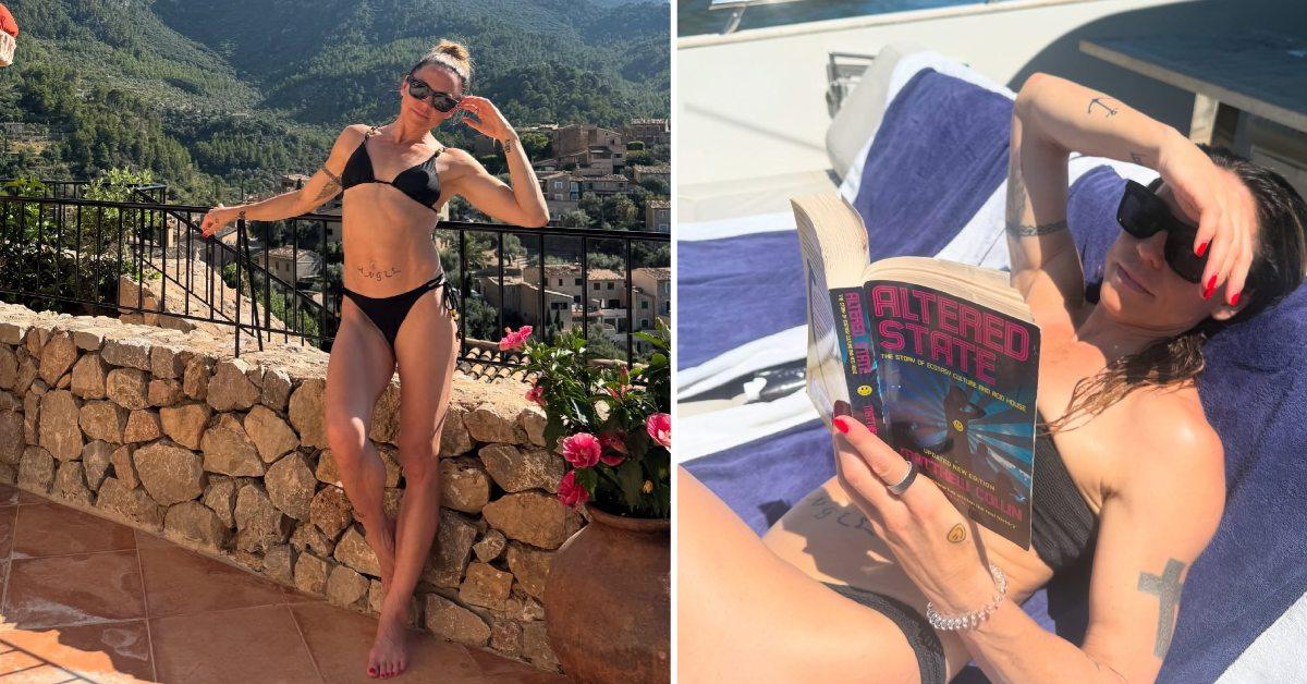 Image of Melanie 'Mel C' Chisholm wore a few bikinis during her vacation.