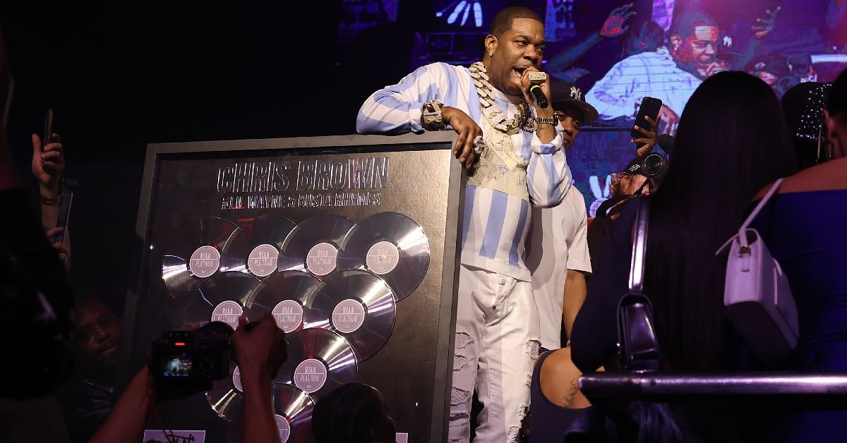 busta rhymes yapping on the mic