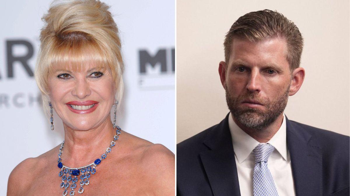 split image of Ivana Trump and Eric Trump