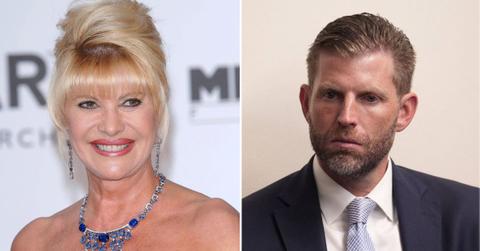split image of Ivana Trump and Eric Trump