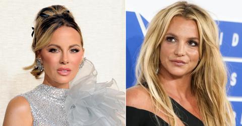 A photo of Kate Beckinsale and an image of Britney Spears.