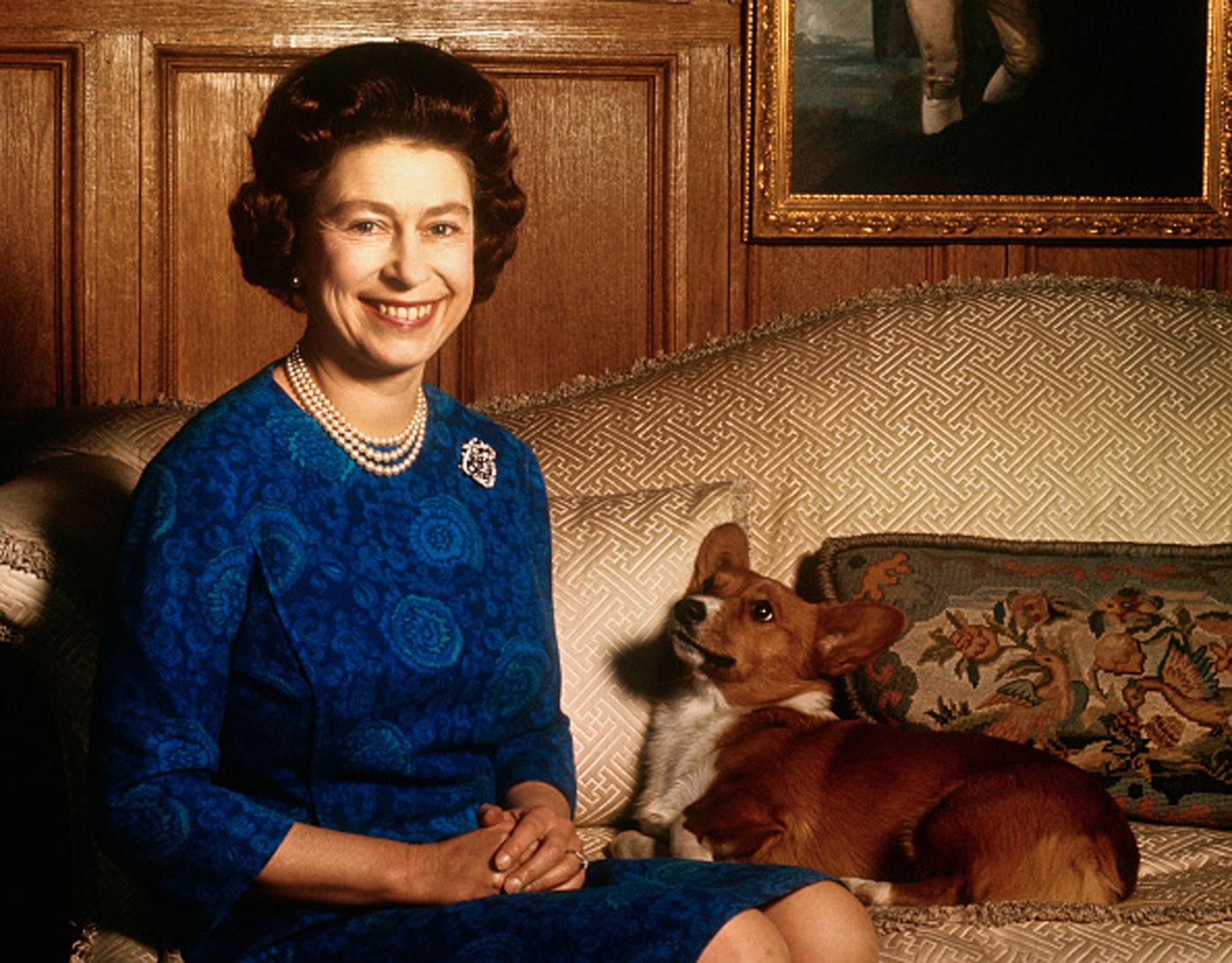 Queen Elizabeth II with Corgi