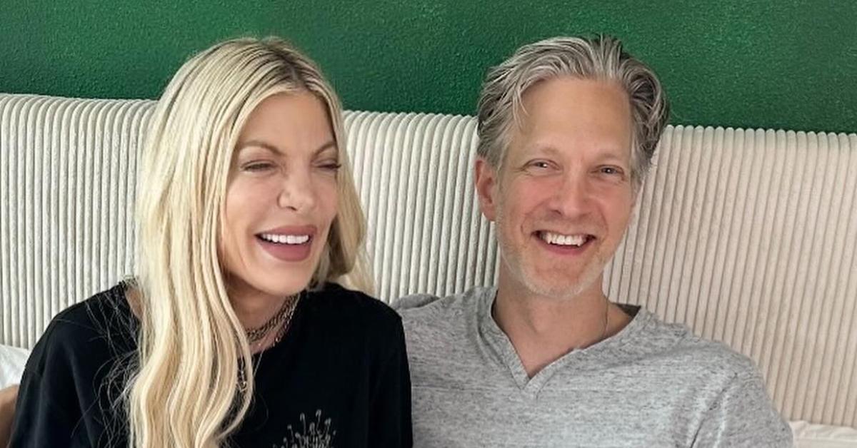 Photo of Tori Spelling and her brother, Randy.